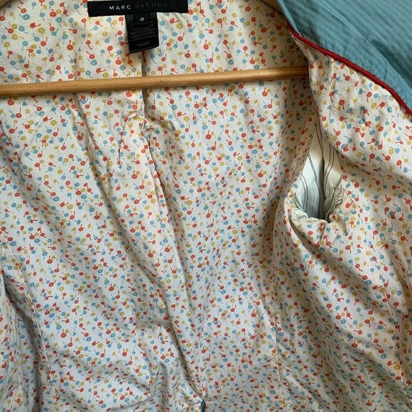 Marc Jacobs jacket, baby blue w/ floral lining! - Picture 5 of 7